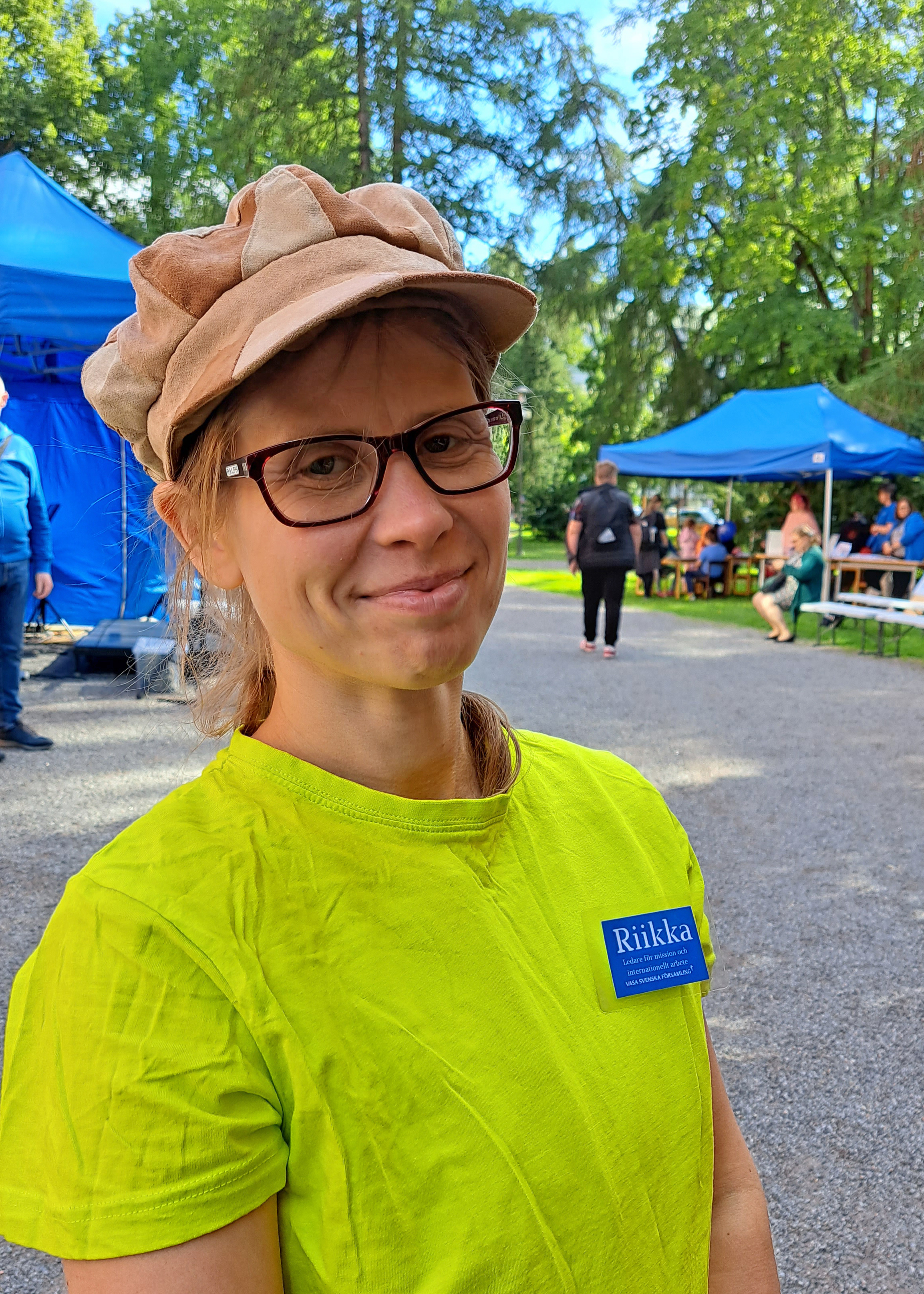 Rikka i kyrkparken.