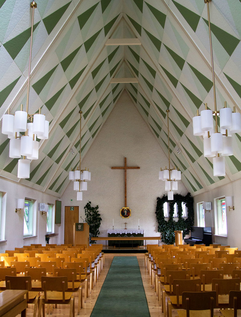Öppna bilden i större format Kyrksalen i Dragnäsbäcks kyrka