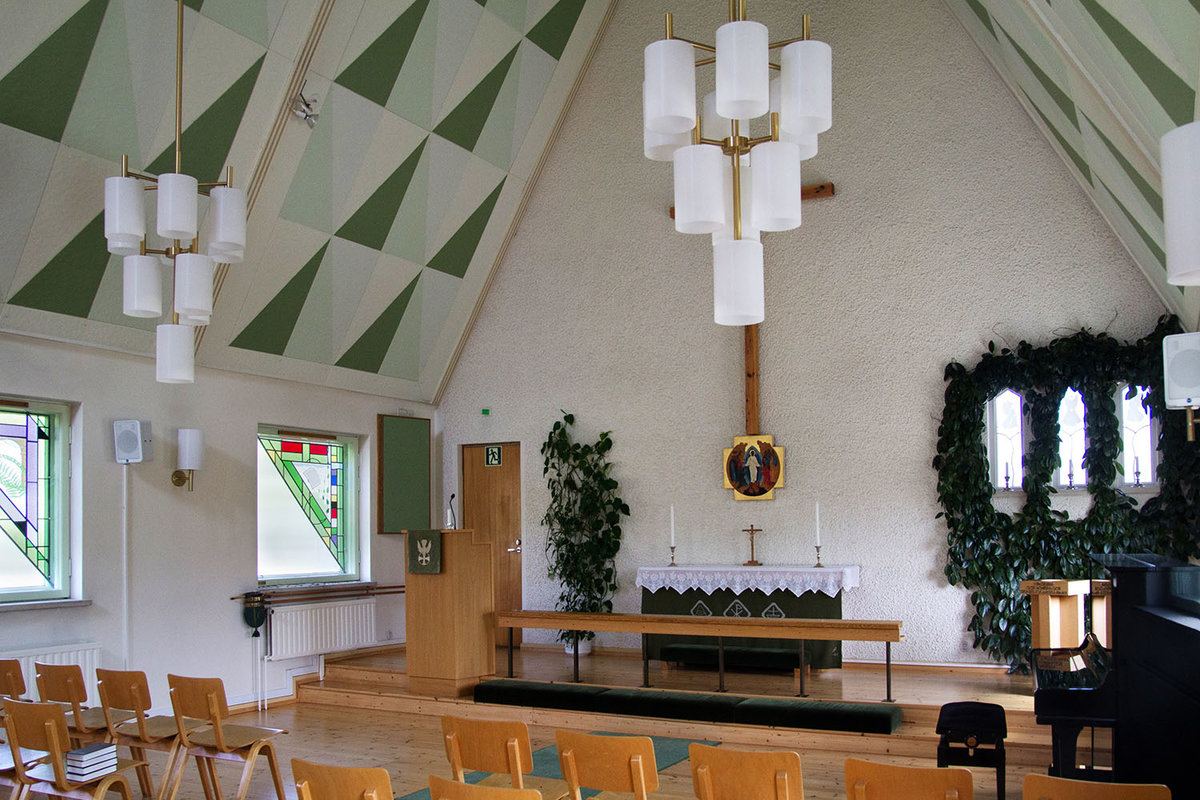 Öppna bilden i större format Altaret i Dragnäsbäcks kyrka