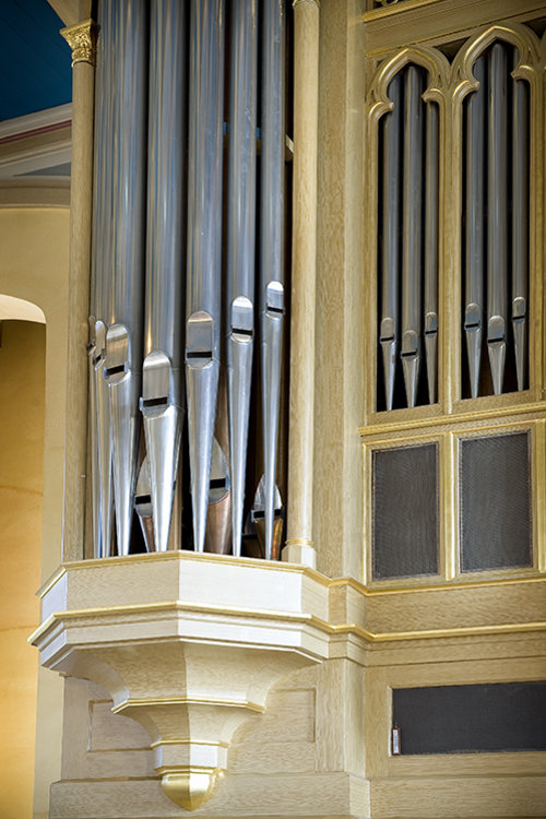 Öppna bilden i större format Orgelpipor på Trefaldighetskyrkans orgel