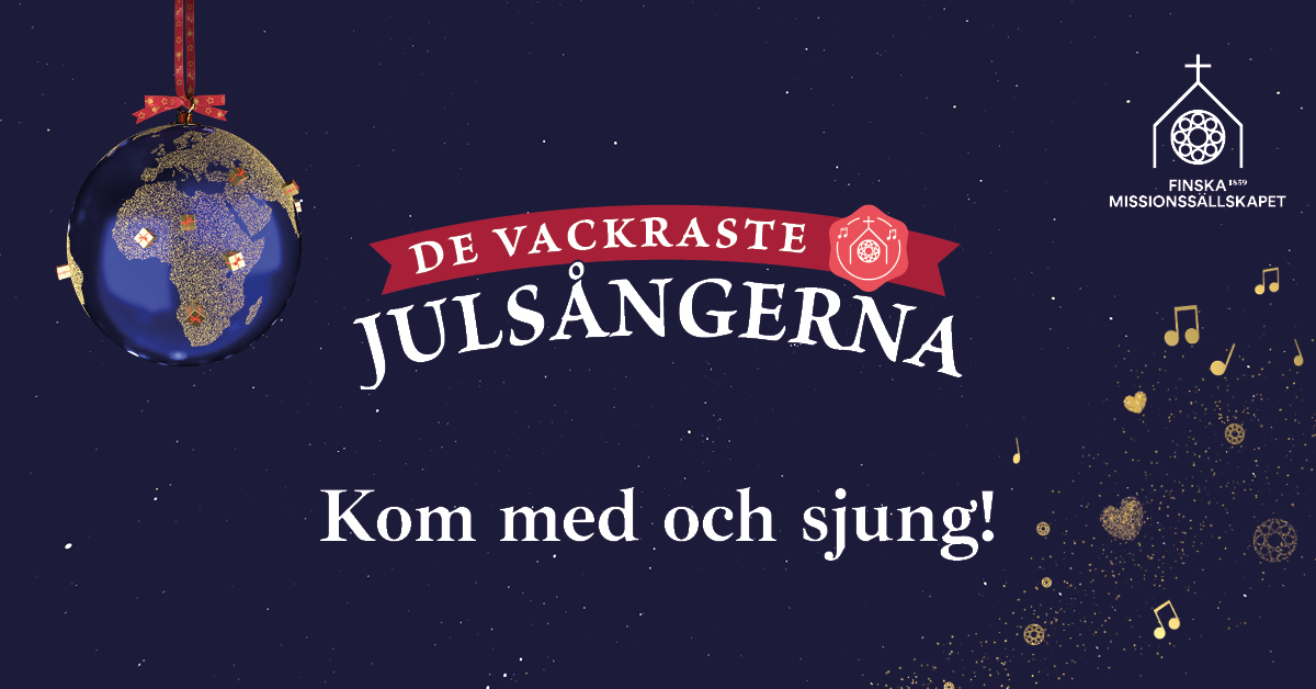 Text: De vackraste julsångerna. kom med och sjung!