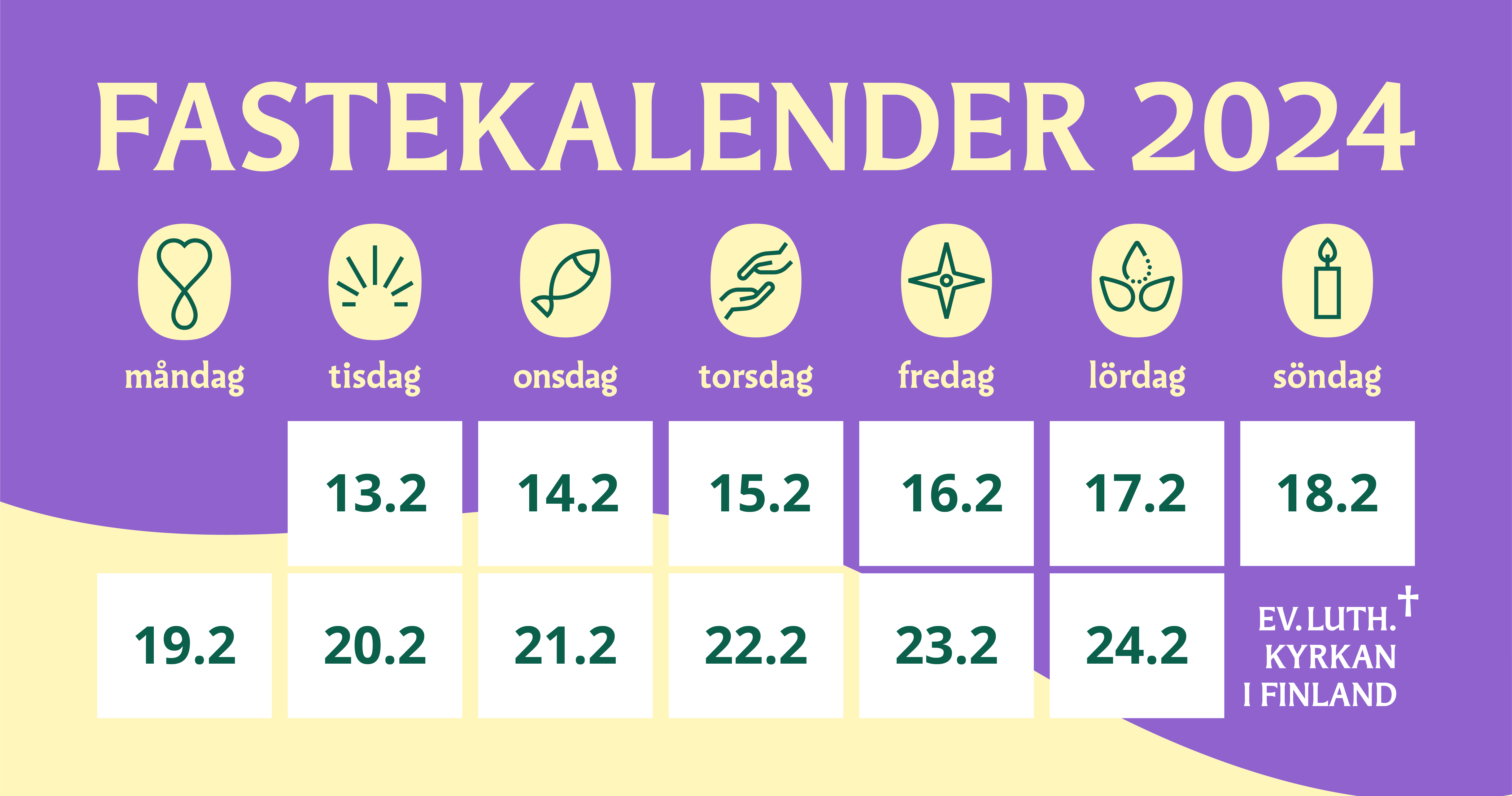 Text: Fastekealnder 2024.