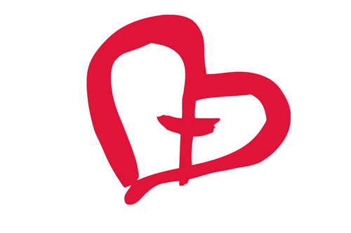 Logo för Gemensamt Ansvar i forma av ett rött hjärta med ett kors inuti. Länken leder till Gemensamt Ansvars nationella webbsida.