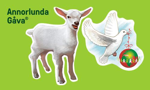 Länken leder till sidan toisenlainenlahja.fi.