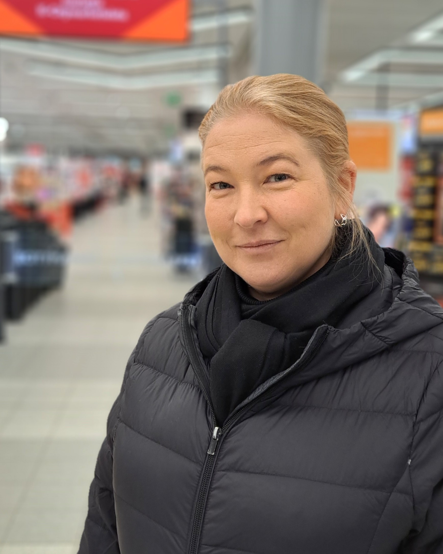 Kvinna i en butik.